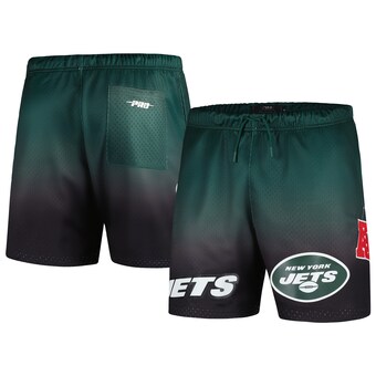 Men's New York Jets Pro Standard Black/Green Ombre Mesh Shorts