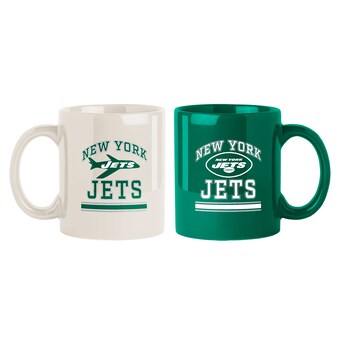 New York Jets 2-Pack 15oz. Color Mug Set