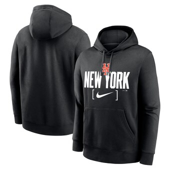 New York Mets Nike MLB Club Slack Fleece Hoodie - Mens