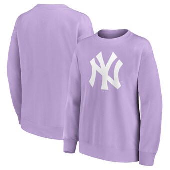 New York Yankees Mono Logo Graphic Oversized Crew Sweatshirt - Womens