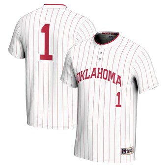 Unisex GameDay Greats #1 White Oklahoma Sooners Lightweight Softball Jersey