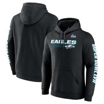 Men's Philadelphia Eagles Fanatics Black Super Bowl LVII Star Trail Big & Tall Pullover Hoodie