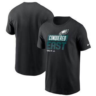 Men's Philadelphia Eagles Nike Black 2022 NFC East Division Champions Locker Room Trophy Collection T-Shirt