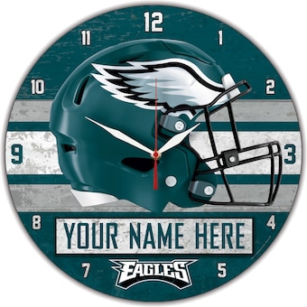 Philadelphia Eagles WinCraft Personalized 14'' Round Wall Clock