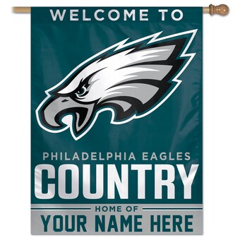 Philadelphia Eagles WinCraft Personalized 27'' x 37'' Single-Sided Vertical Banner