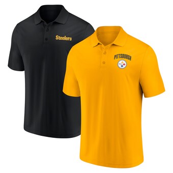 Men's Pittsburgh Steelers Fanatics Lockup Two-Pack Polo Set