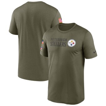 Men's Pittsburgh Steelers Nike Olive Salute to Service Legend Team T-Shirt