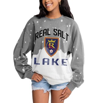 Women's Real Salt Lake Gameday Couture Gray Twice As Nice Pullover Sweatshirt