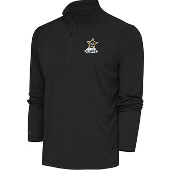 Men's Salt Lake City Stars  Antigua Charcoal Tribute Quarter-Zip Pullover Top