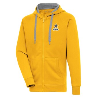 Men's Salt Lake City Stars  Antigua Gold Victory Full-Zip Hoodie