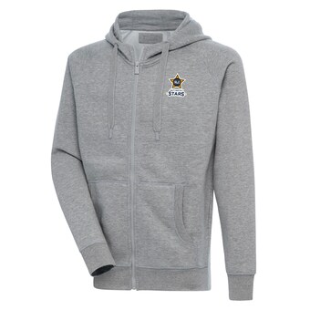 Men's Salt Lake City Stars  Antigua Heather Gray Victory Full-Zip Hoodie