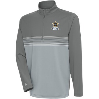 Men's Salt Lake City Stars  Antigua Steel Pace Quarter-Zip Pullover Top