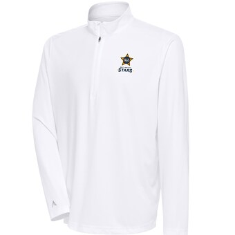 Men's Salt Lake City Stars  Antigua White Tribute Quarter-Zip Pullover Top