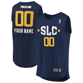 Men's Salt Lake City Stars Fanatics Navy Custom Replica Jersey