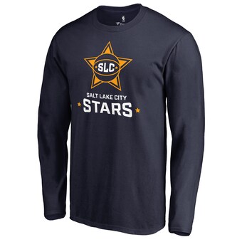 Men's Salt Lake City Stars Navy Primary Logo Long Sleeve T-Shirt