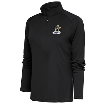 Women's Salt Lake City Stars Antigua Charcoal Tribute Half-Zip Pullover Top