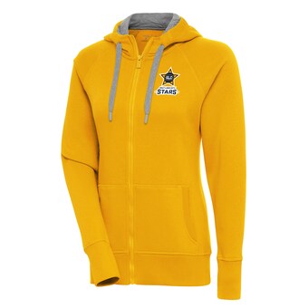 Women's Salt Lake City Stars Antigua Gold Victory Full-Zip Hoodie