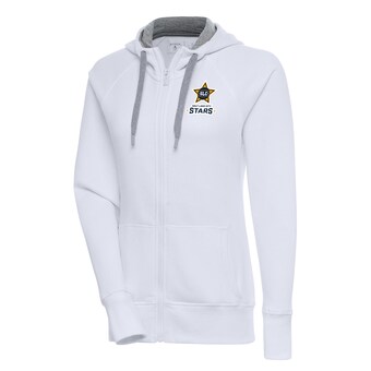 Women's Salt Lake City Stars Antigua White Victory Full-Zip Hoodie