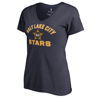 Women's Salt Lake City Stars Navy Overtime V-Neck T-Shirt