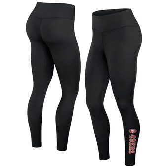 Women's San Francisco 49ers Fanatics Black Wordmark Stacked Leggings