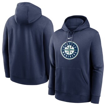 Men's Seattle Mariners Nike Navy Alternate Logo Club Pullover Hoodie