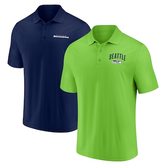 Men's Seattle Seahawks Fanatics Lockup Two-Pack Polo Set