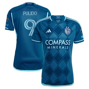 Men's Sporting Kansas City Alan Pulido adidas Navy 2024 Diamonds Our Forever Authentic Player Jersey