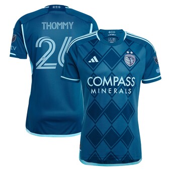 Men's Sporting Kansas City Erik Thommy adidas Navy 2024 Diamonds Our Forever Authentic Player Jersey