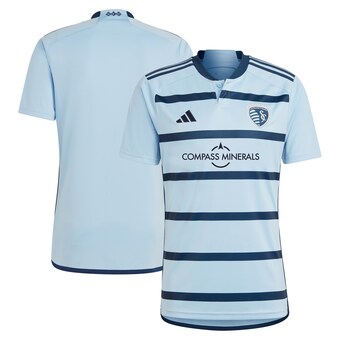 Men's Sporting Kansas City adidas Light Blue 2023 Hoops 4.0 Replica Jersey