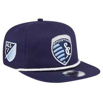 Men's Sporting Kansas City New Era Navy The Golfer Kickoff Collection Adjustable Hat