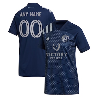 Women's Sporting Kansas City adidas Blue 2021 Secondary Replica Custom Jersey