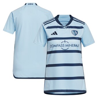 Women's Sporting Kansas City adidas Light Blue 2023 Hoops 4.0 Replica Jersey