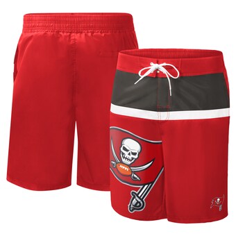 Men's Tampa Bay Buccaneers G-III Sports by Carl Banks Red Sea Wind Swim Trunks