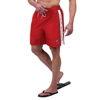 Men's Tampa Bay Buccaneers G-III Sports by Carl Banks Red Streamline Volley Swim Shorts