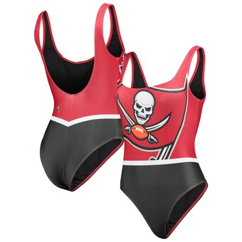 Women's Tampa Bay Buccaneers FOCO Red Team One-Piece Swimsuit