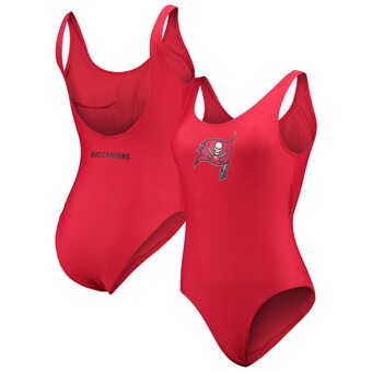 Women's Tampa Bay Buccaneers G-III 4Her by Carl Banks Red Making Waves One-Piece Swimsuit