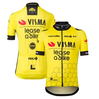 Maillot Team Visma Lease a Bike 2024 Réplique TDF - Manches courtes - Enfant