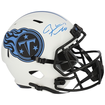 Autographed Tennessee Titans Ryan Tannehill Fanatics Authentic Riddell Lunar Eclipse Alternate Speed Replica Helmet