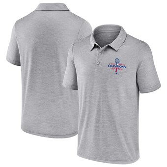 Men's Fanatics Gray Texas Rangers 2023 World Series Champions Curveball Polo