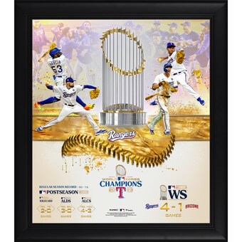 Texas Rangers Fanatics Authentic 2023 World Series Champions 15" x 17" Collage