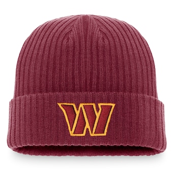 Men's Washington Commanders Fanatics Burgundy Core Fundamental Cuffed Knit Hat