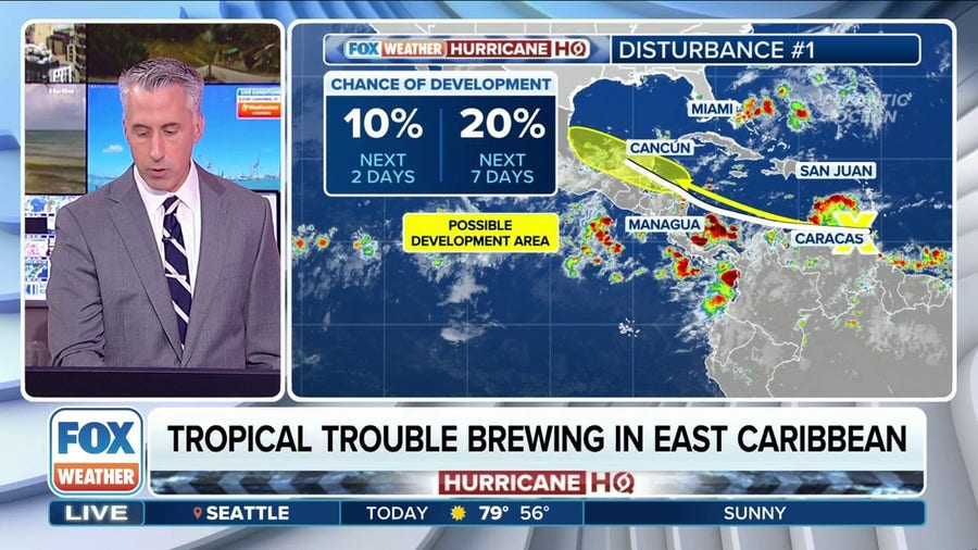 Tropical trouble brewing in East Caribbean