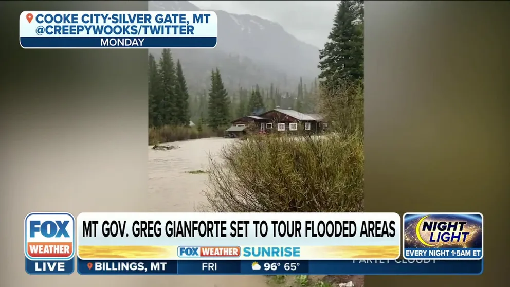 Montana Governor Greg Gianforte is set to survey damage on Friday from the recent flooding and will hold a press conference after. 