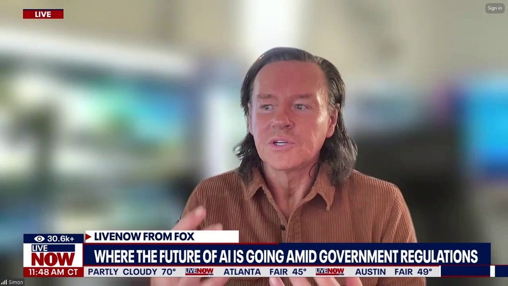 Vice President Kamala Harris spoke in 2023 at an Artificial Intelligence conference in London, addressing the Biden administration's plans to address concerns over A.I. Simon Wilby, the creator of 1Voice A.I. joined LiveNOW from FOX's Mike Pache to discuss the concerns and potential solutions.