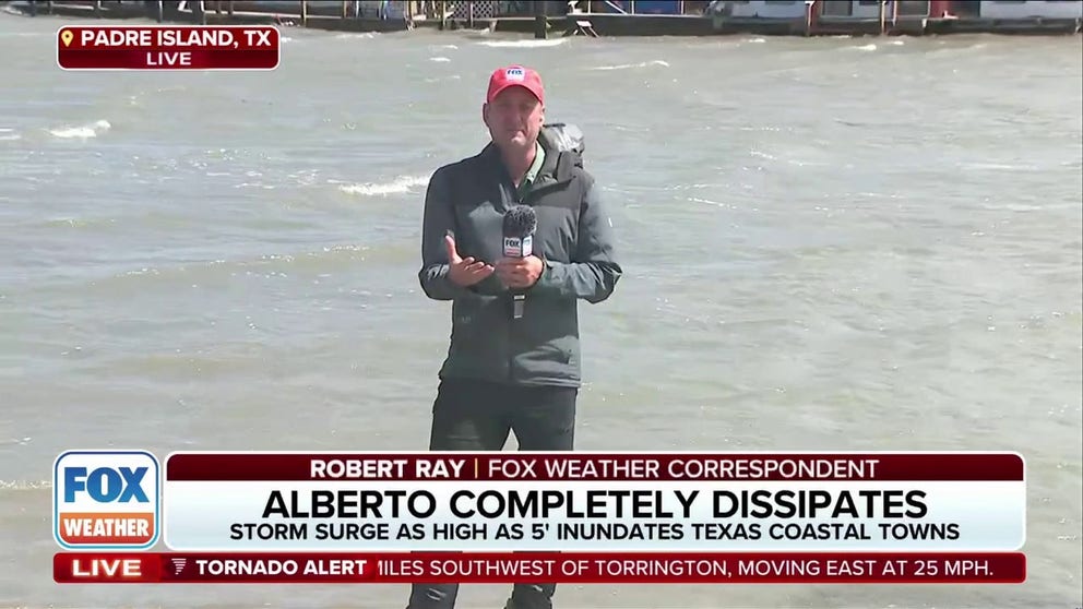 FOX Weather's Robert Ray takes us to the Texas coast to see the damage the first named storm of the season did to Texas.