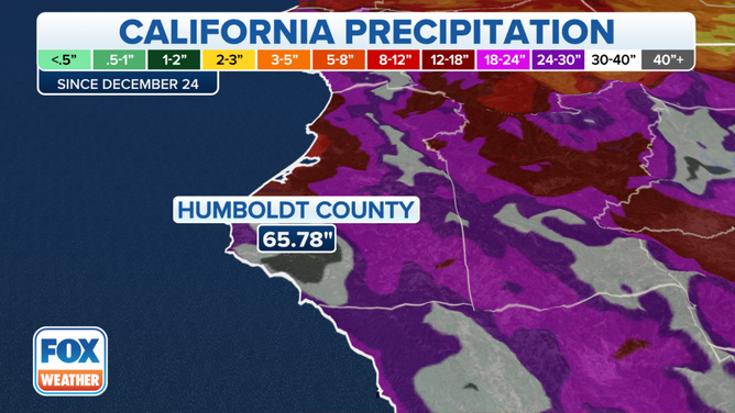 CA Rain Since Dec 24 Zoom