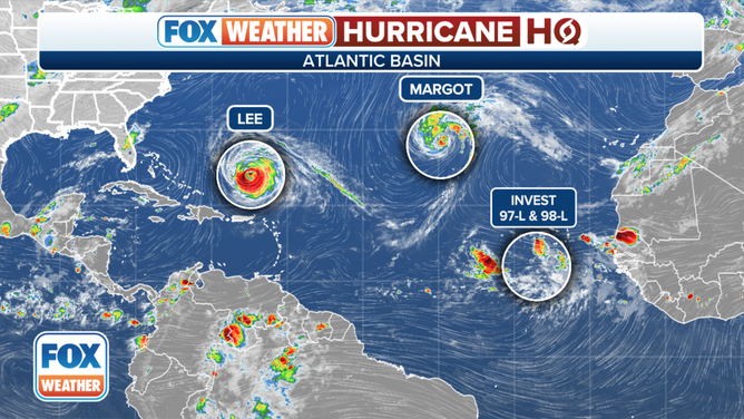 An overview of the tropical Atlantic Ocean on Tuesday, September 12, 2023.