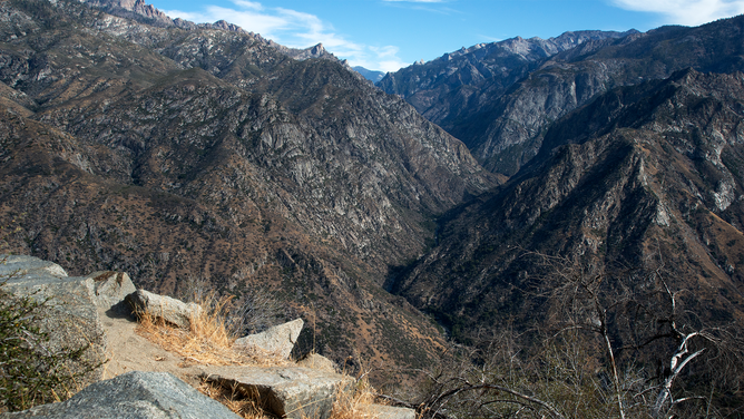 FILE - View looking down in the valley at King's Canyon National Park, California, USA. Creator: Ethel Davies. (Photo by EMD/Then and Now Images/Heritage Images via Getty Images)