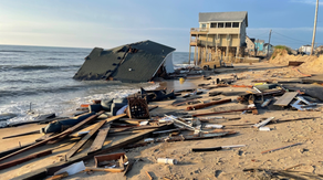 Angry Atlantic Ocean swallows sixth home along Cape Hatteras National Seashore in North Carolina