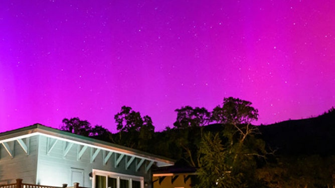 Northern lights over California